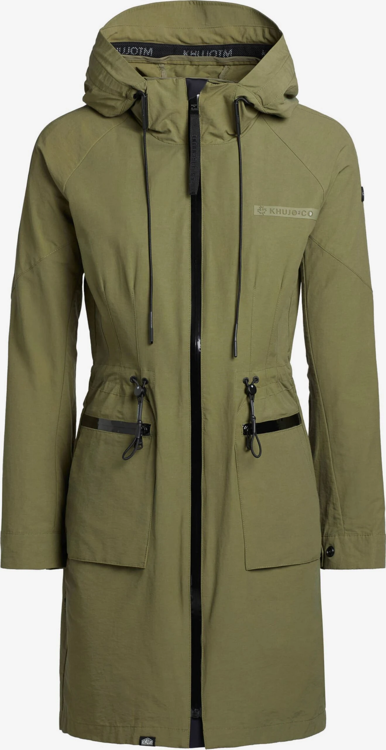 Khujo Parkas Parka Mi-saison Femme Olive 3 Khujo Parkas Parka Mi-saison Femme Olive