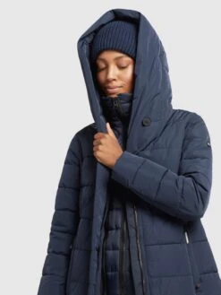 Khujo Manteaux Courts Manteau D’hiver Floyt Femme Bleu Foncé -Khujo d58ad65069fdcd5c08646f30f8236674