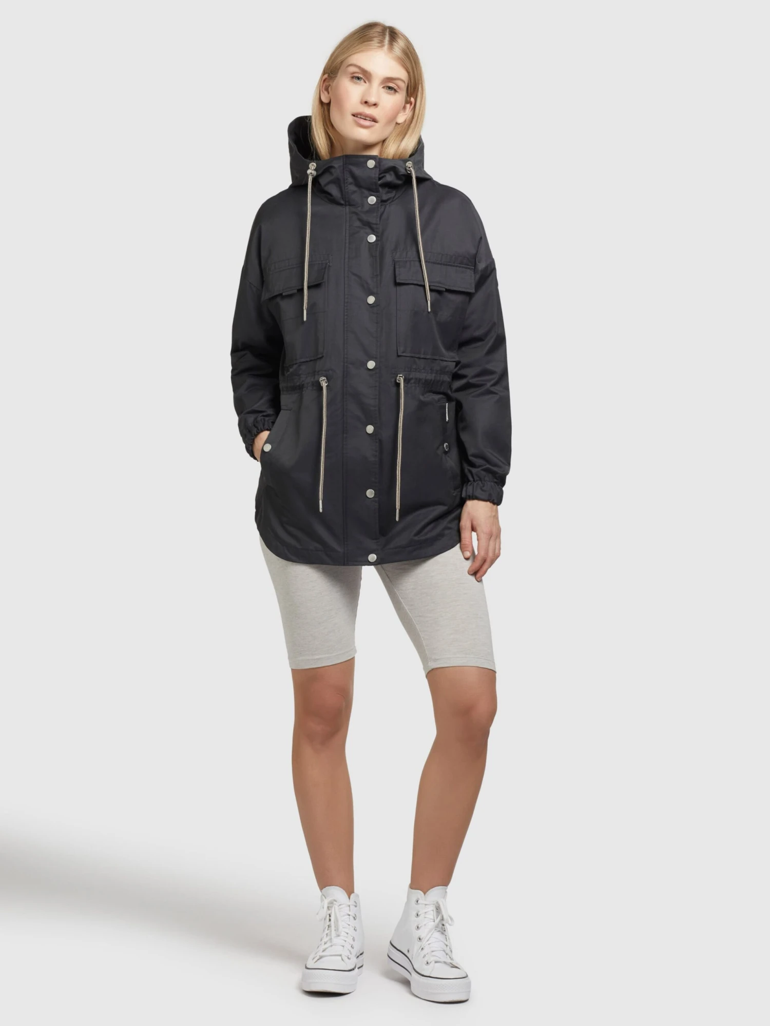 Khujo Vestes De Mi-saison Veste Mi-saison PRAYATA Femme Gris Foncé 5 Khujo Vestes De Mi-saison Veste Mi-saison PRAYATA Femme Gris Foncé - Image 3