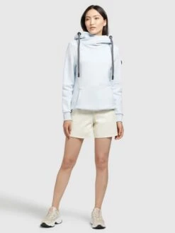 Khujo Sweats à Capuche Sweat-shirt Rhabea Femme Bleu Clair -Khujo de129c6fc3c2b6fe62cc59da24901827