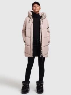 Khujo Vestes Dhiver Veste D’hiver Jordis Femme Rose Clair -Khujo dff99c4e388476111dda47b195232d9b