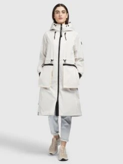 Khujo Manteaux De Mi-saison Manteau Mi-saison Paxi Femme Blanc -Khujo e0fd1a28c77a4698d62721b36a6d2b4c