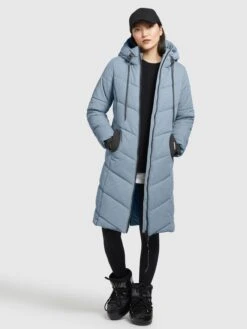 Khujo Manteaux Dhiver Manteau D’hiver Aribay 3 Femme Bleu-gris -Khujo e5b53a3c884eb6d12f1e02c79a06210d