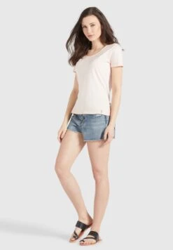Khujo T-shirts T-shirt Pergola Femme Rose -Khujo e6da70631ddd153fab102f559a7127a2