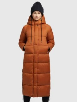 Khujo Manteaux Dhiver Manteau D’hiver LAMERA Femme Orange -Khujo eca65bc5c825f802f18d61a1ec7435f9