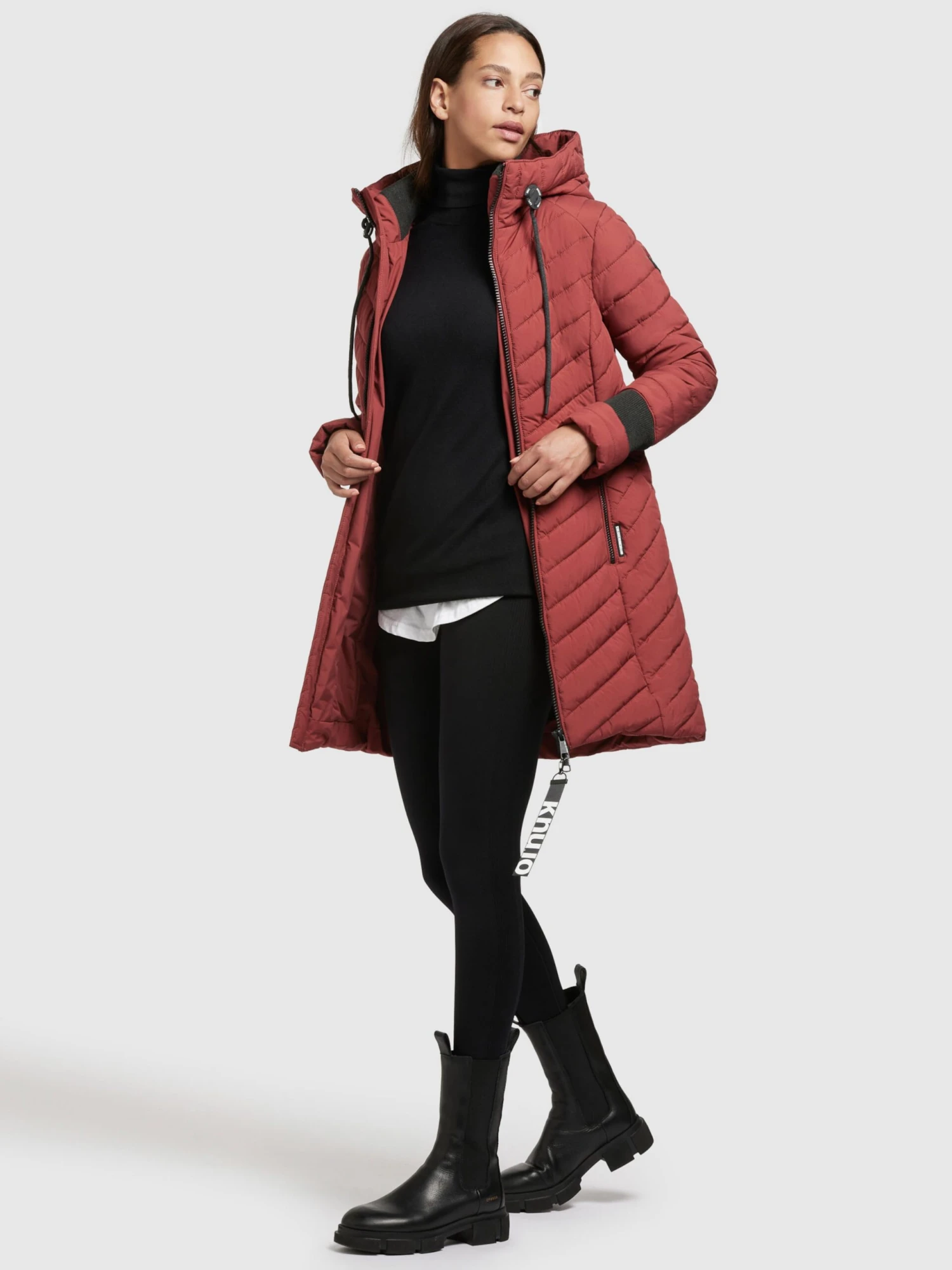 Khujo Manteaux Dhiver Manteau D’hiver Nita Femme Rouge Foncé 8 Khujo Manteaux Dhiver Manteau D’hiver Nita Femme Rouge Foncé - Image 6