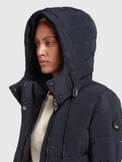Khujo Manteaux Courts Manteau D’hiver Cups Femme Marine -Khujo ef2b7db6b528806c5a412e4cdcbe8b1d