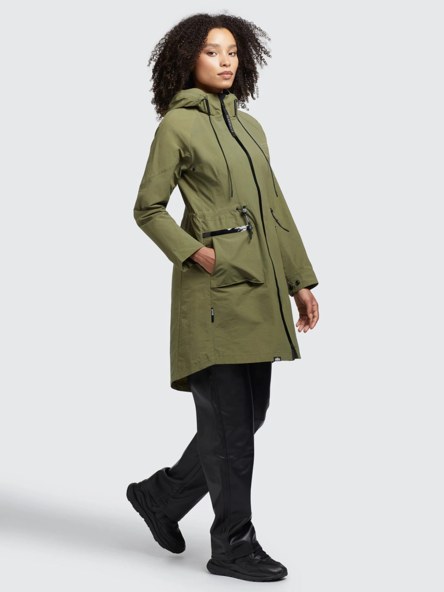 Khujo Parkas Parka Mi-saison Femme Olive 5 Khujo Parkas Parka Mi-saison Femme Olive - Image 3