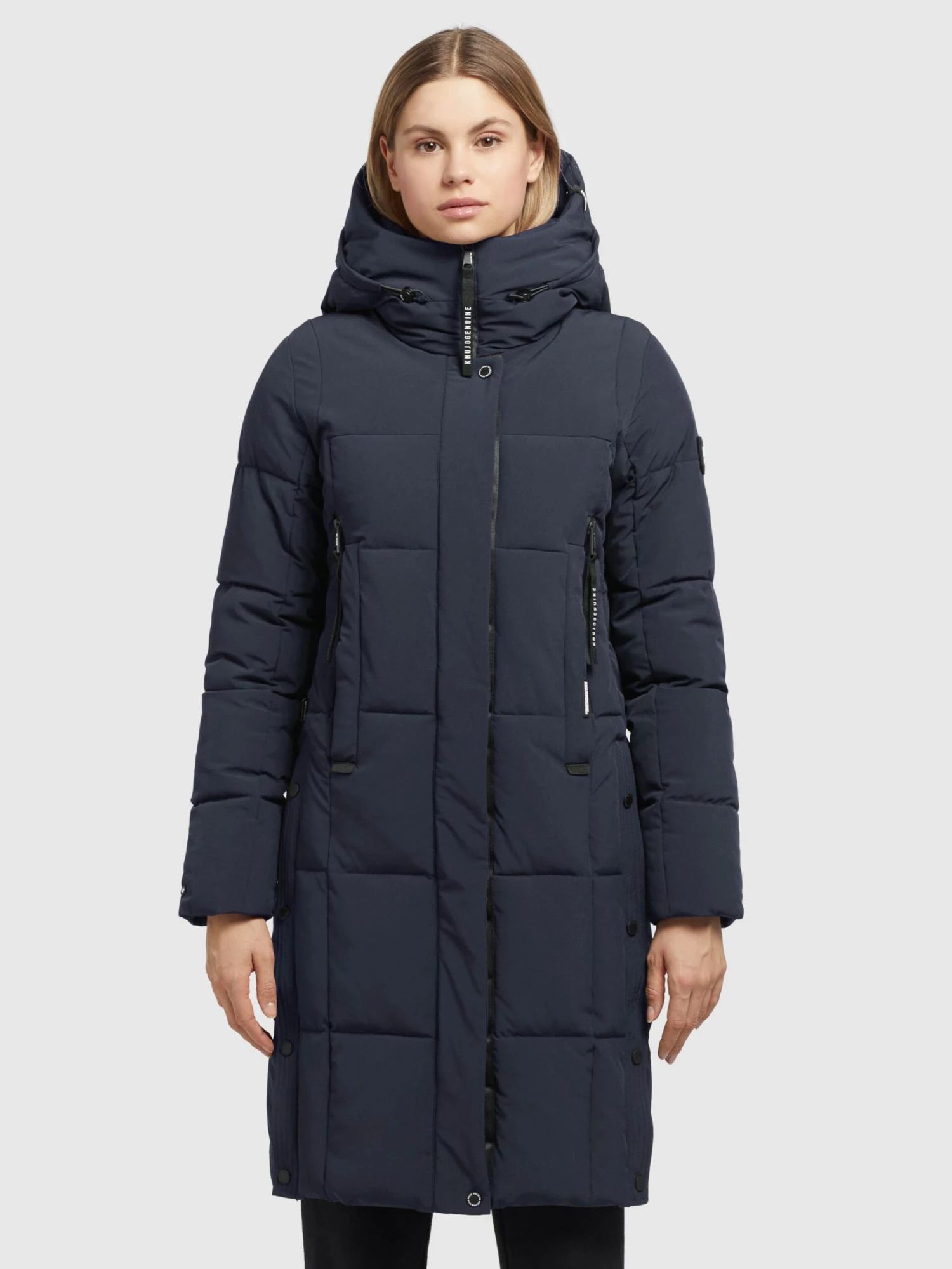 Khujo Manteaux De Mi-saison Manteau Mi-saison Namita Femme Bleu Marine 4 Khujo Manteaux De Mi-saison Manteau Mi-saison Namita Femme Bleu Marine - Image 2