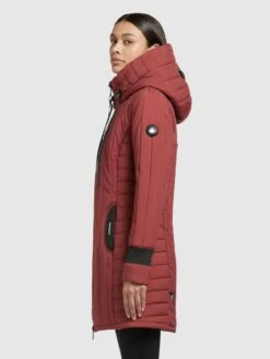 Khujo Vestes Dhiver Veste D’hiver Jerry Femme Rouge Rouille -Khujo f0dd00fd6ccfad913b413e8f0d756dc3