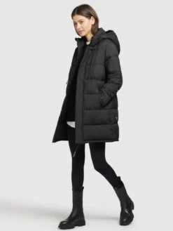 Khujo Manteaux Dhiver Manteau D’hiver Word Femme Noir -Khujo f14dfa200f3c838e99f2c59e66c85cff