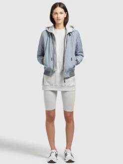 Khujo Vestes De Mi-saison Veste Mi-saison PERSEE Femme Bleu Clair / Gris -Khujo f163764246dd5bef8c09afe808984695