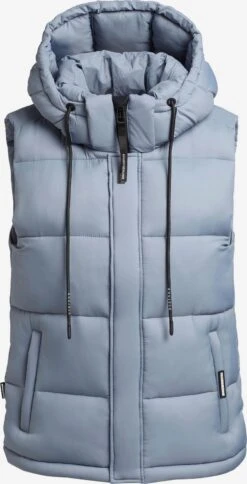 Khujo Vestes Sans Manches Gilet Eden Femme Bleu Clair