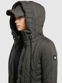 Khujo Vestes Dhiver Veste D’hiver Jerry Femme Olive -Khujo f3ee75166136b0be5b0b9f14d7876eb2