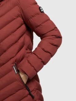 Khujo Vestes De Mi-saison Veste Mi-saison Noomi Femme Rouge Rouille -Khujo f599d614c66c32187d093f7b5b4f3e6f