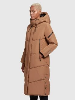 Khujo Manteaux De Mi-saison Manteau Mi-saison Sonje Femme Caramel -Khujo f5d49ab18cead9c873d16c1910905148