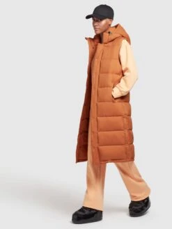 Khujo Vestes Sans Manches Gilet Magneta Femme Orange -Khujo f5eb0fa39b2306d61a0f3fdbe6cbef2e