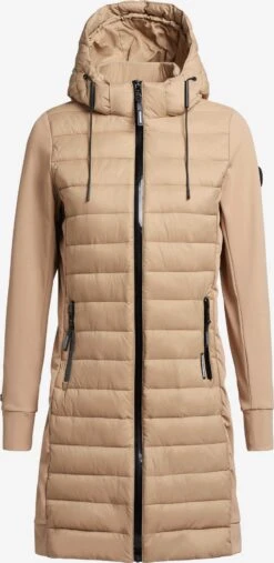 Khujo Manteaux Dhiver Manteau D’hiver RUTH MATT Femme Beige