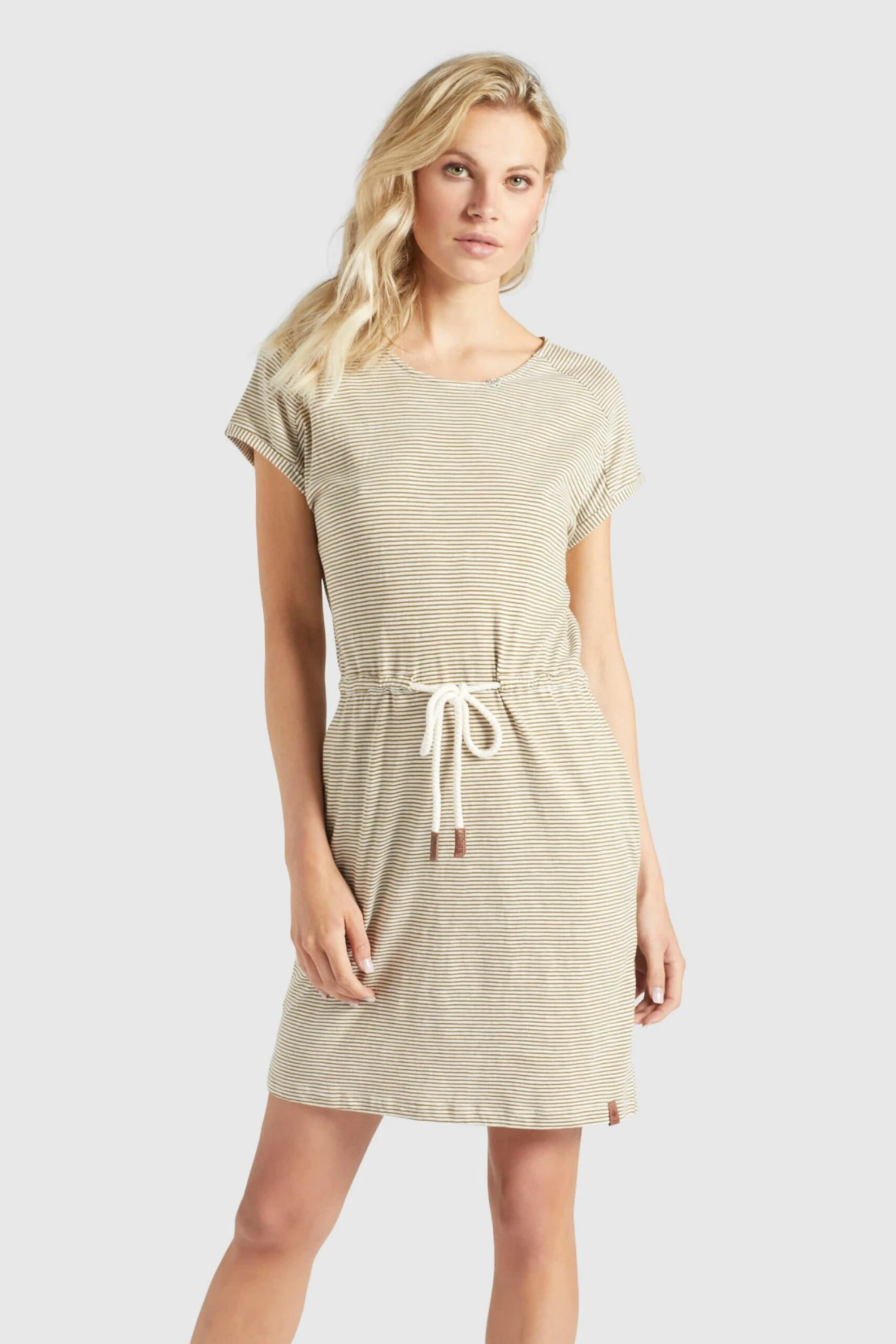 Khujo Robes En Jersey Robe ANNEMARIE Femme Beige / Blanc 4 Khujo Robes En Jersey Robe ANNEMARIE Femme Beige / Blanc - Image 2