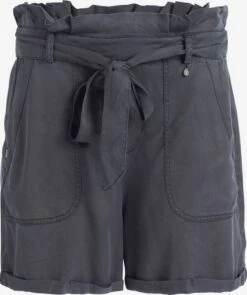 Khujo Shorts Loosefit Pantalon Poppy Femme Gris Foncé