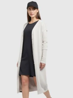 Khujo Gilets Cardigan Elina Femme Crème -Khujo fad2beb7b48e97b3a77108d1e8500f1d