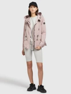 Khujo Vestes De Mi-saison Veste Mi-saison Debby Femme Rose -Khujo fb3950ce54105790e914e0eeeb61a871