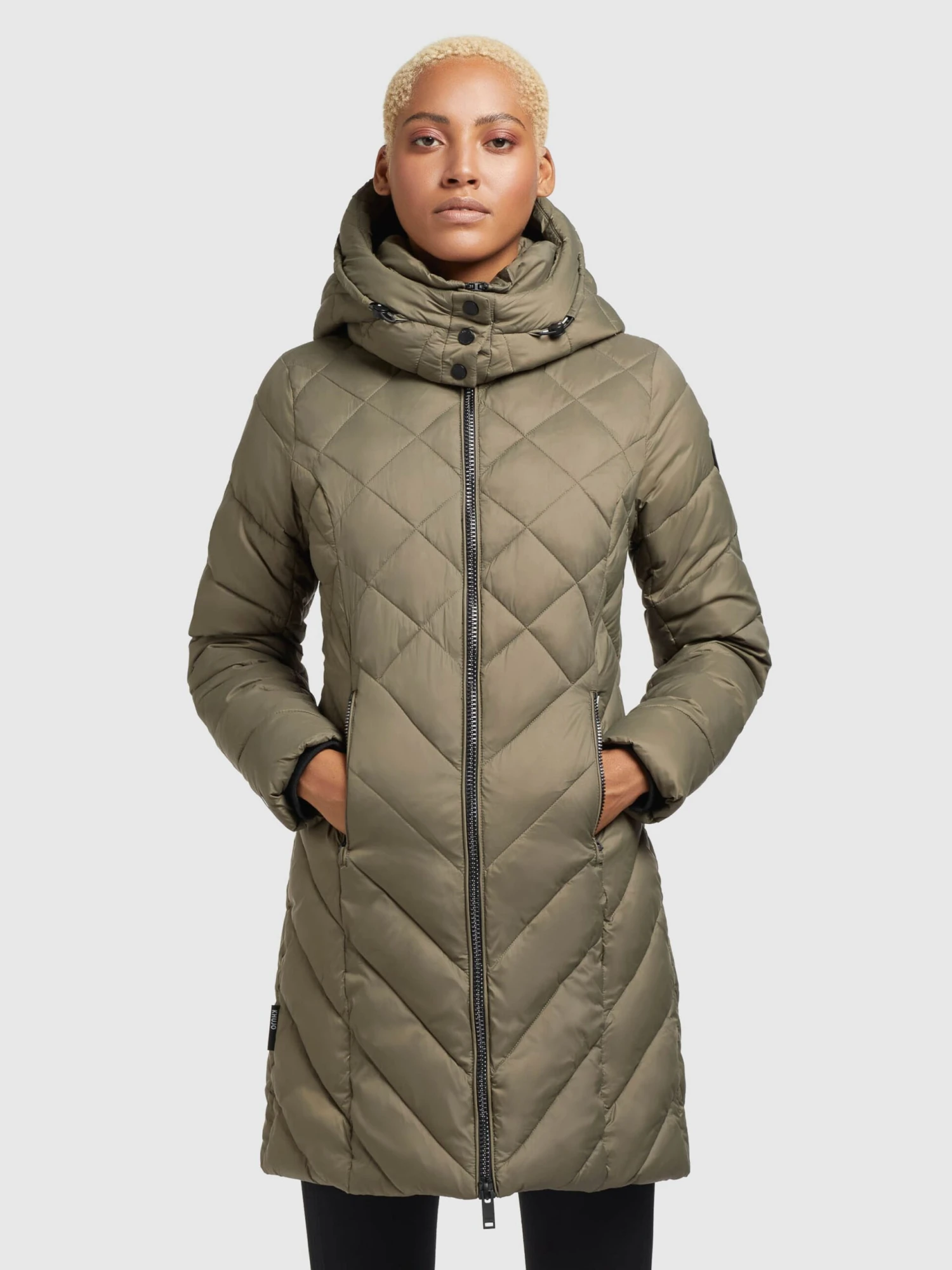 Khujo Manteaux De Mi-saison Manteau Mi-saison Aneth Femme Kaki 4 Khujo Manteaux De Mi-saison Manteau Mi-saison Aneth Femme Kaki - Image 2