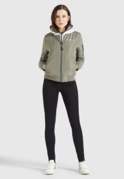 Khujo Vestes Dhiver Veste D’hiver LARIFA Femme Kaki -Khujo fbb97572ce724ab586835ec3af27ad43