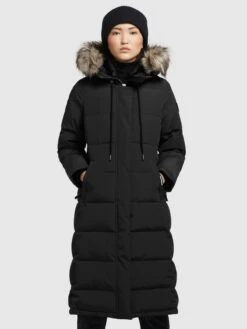 Khujo Manteaux Dhiver Manteau D’hiver LOLL Femme Noir -Khujo fc66dbfed65224522578686c160224fd