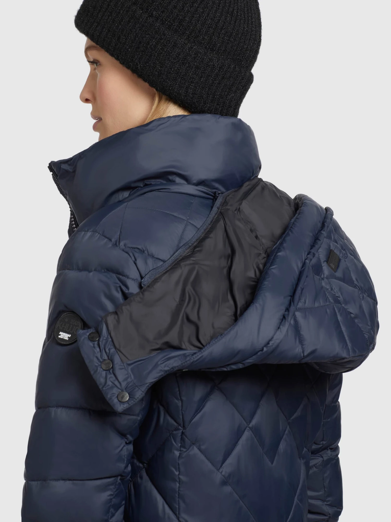 Khujo Manteaux De Mi-saison Manteau Mi-saison Aneth Femme Bleu Marine 10 Khujo Manteaux De Mi-saison Manteau Mi-saison Aneth Femme Bleu Marine - Image 8