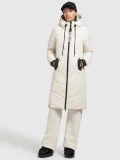 Khujo Manteaux Dhiver Manteau D’hiver Aribay 3 Femme Blanc Cassé -Khujo ff4905930541926c8748374b0e223c8f